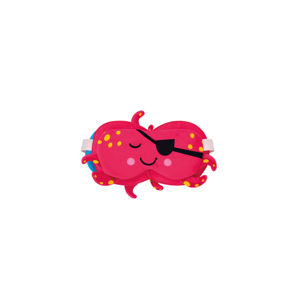 🐙 Almofada de viagem Zoo Nap Octopus com máscara para os olhos
